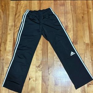 Adidas black joggers with drawstring